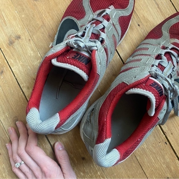 Nike Red Womens LunarLite Running Shoe Sneaker Sz 9.5 - Picture 4 of 6
